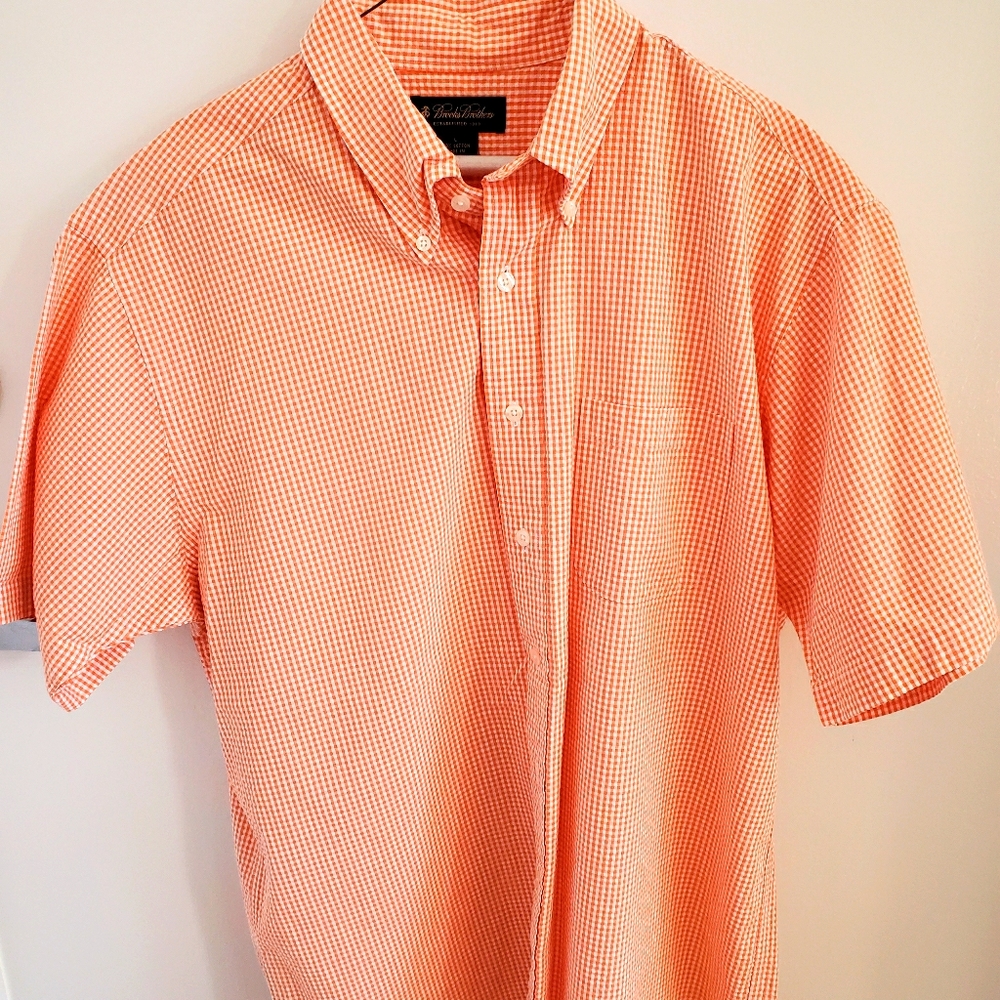 Brooks Brothers seersucker shirt